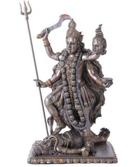 Kali Bronze Resin Hindu Goddess of Destruction Statue