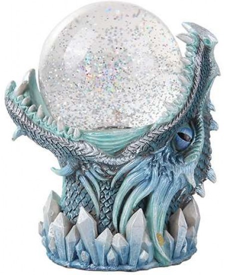 Frost Dragon Head Storm Ball Statue