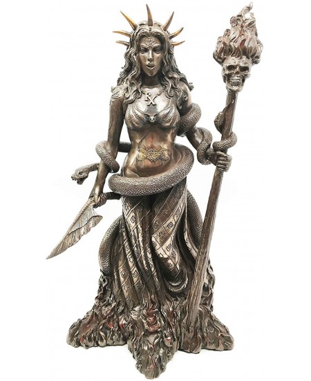 Hecate Greek Goddess of the Underworld Bronze Resin Statue