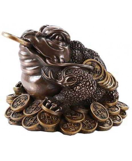 Lucky Frog Auspicious Feng Shui Money Statue