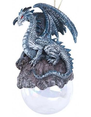 Checkmate Gray Dragon Ornament