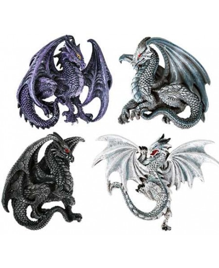 Winged Dragon Magnets Set of 4