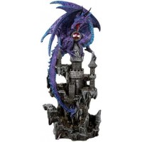 Purple Dragon Castle Guardian Statue