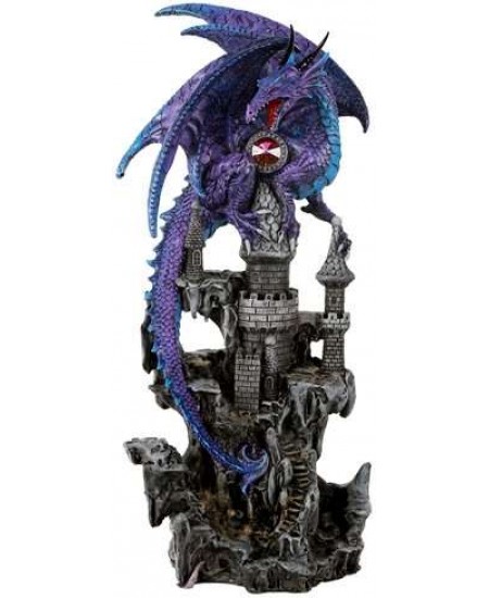 Purple Dragon Castle Guardian Statue