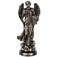 Archangel St Barachiel Bronze Christian Statue