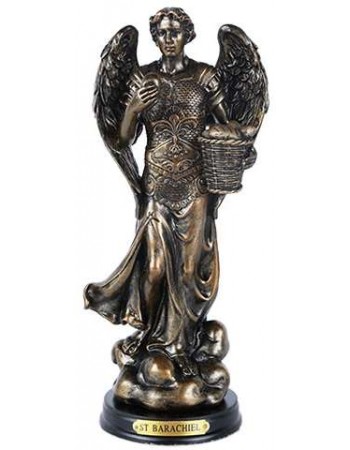 Archangel St Barachiel Bronze Christian Statue