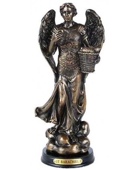 Archangel St Barachiel Bronze Christian Statue