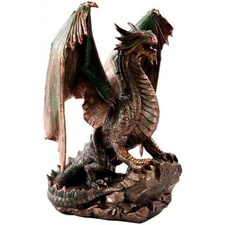Details about    Bronze Horned Dragon Statue Figure 