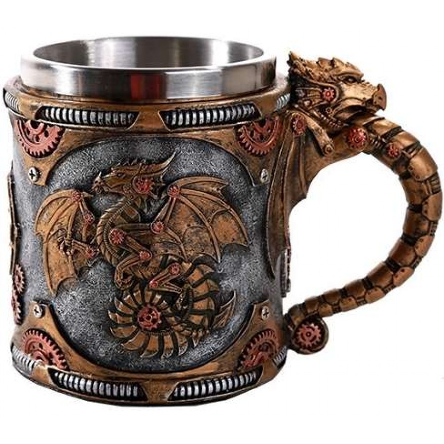 dragon stainless steel travel mug