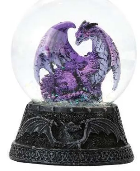 Hoarfrost Purple Dragon Water Globe