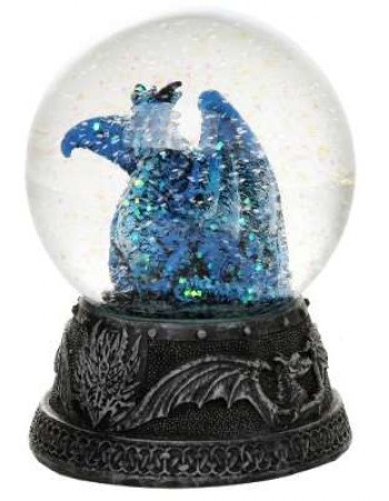 Quicksilver Blue Dragon Water Globe