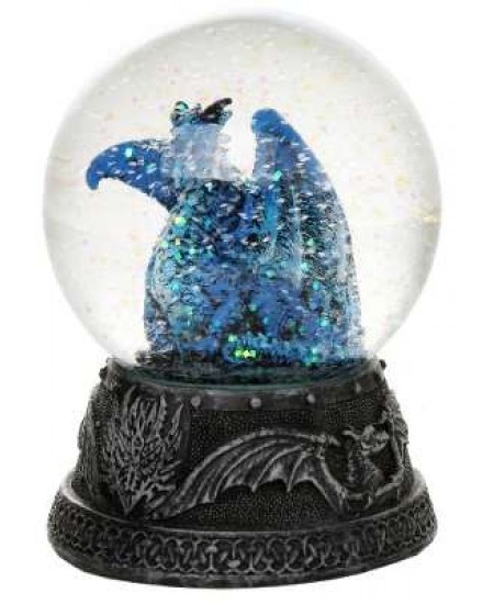 Quicksilver Blue Dragon Water Globe