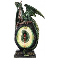 Green Dragon Table Clock