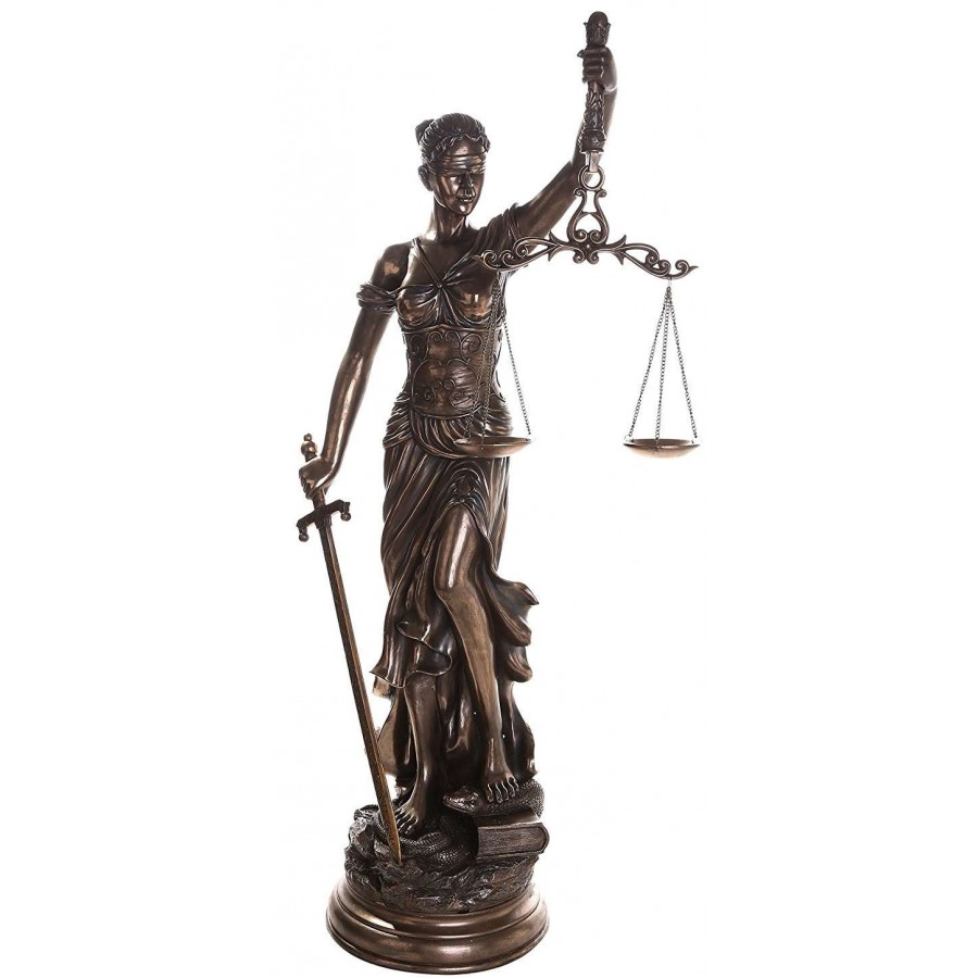Justice 48 Inch Statue in Bronze Resin