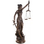 Lady Justice 48 Inch Statue in Bronze Resin
