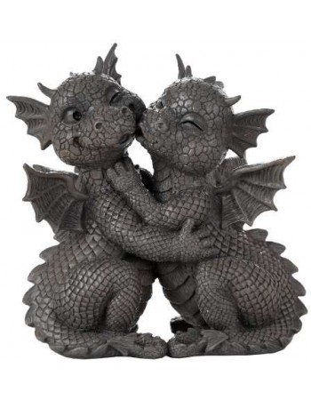 Garden Dragon Loving Couple Statue