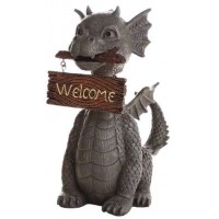 Welcoming Garden Dragon Statue