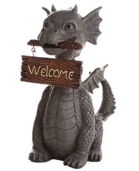 Welcoming Garden Dragon Statue