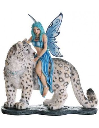 Hima Fairy Snow Leopard Companion Statue