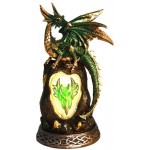 Green Dragon on Rock LED Night Light