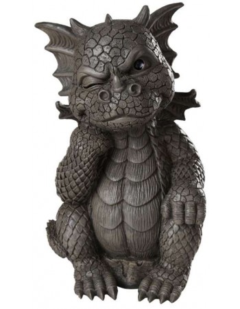 Thinker Dragon Garden Statue