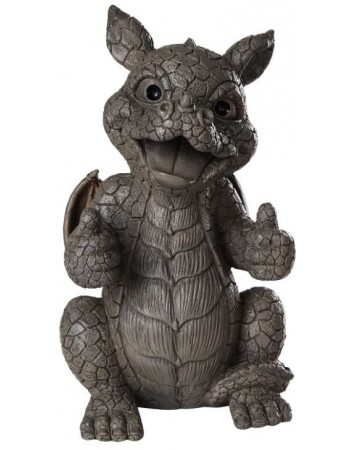 Thumbs Up Dragon Garden Statue