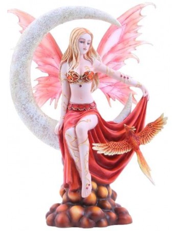 Fire Moon Fairy Statue