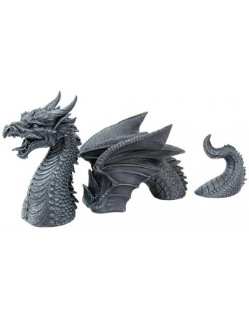 Dragon of a Fallen Castle Moat Statue