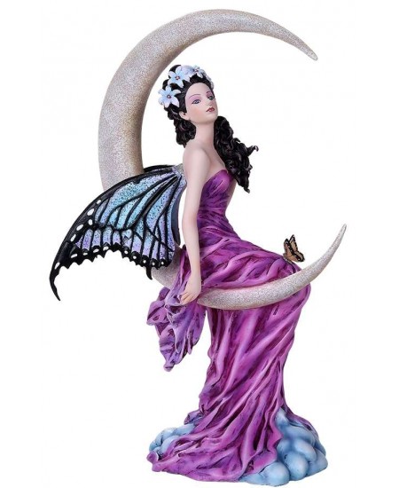 Amethyst Moon Fairy Statue