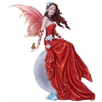 Crimson Lilly Fairy Statue