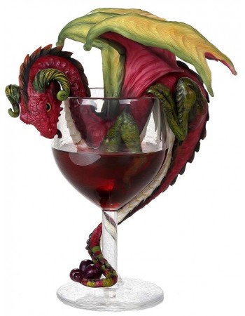 Red Wine Dragon Statue