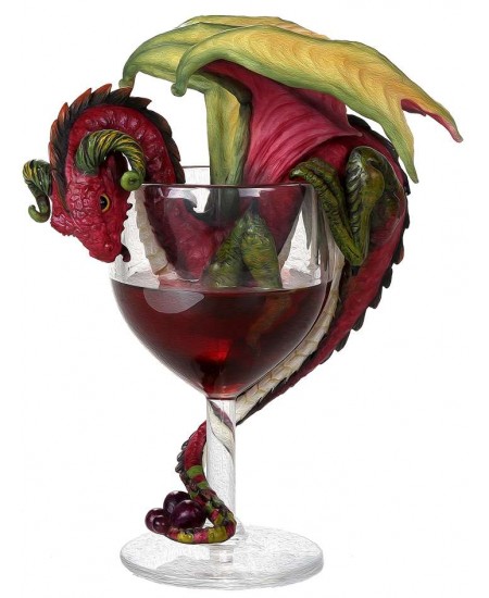 Red Wine Dragon Statue