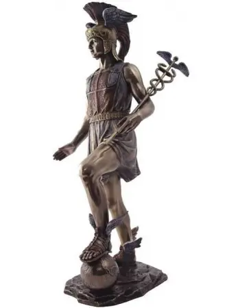 Hermes, Messenger of the Gods Bronze Statue