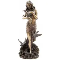 Aphrodite with Doves Greek Goddess of Love Statue