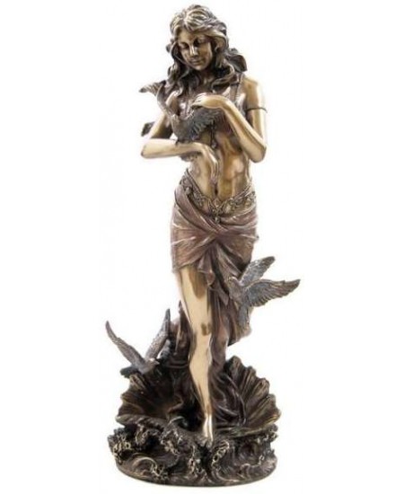 Aphrodite with Doves Greek Goddess of Love Statue