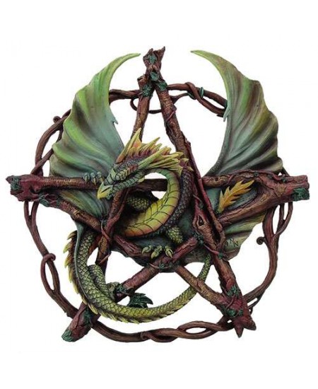 Forest Pentagram Dragon Plaque