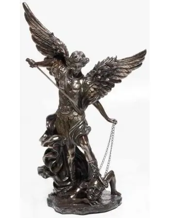 Archangel St Michael 32 Inch Bronze Resin Statue