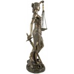 La Justica 12 Inch Lady Justice Statue in Bronze Resin