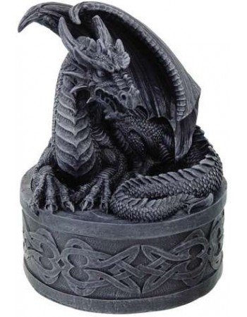 Celtic Dragon Round Treasure Box