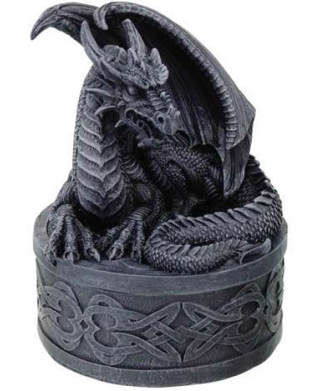 Celtic Dragon Round Treasure Box