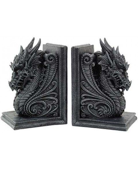 Dragon Head Ornate Bookends