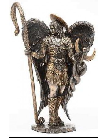 Archangel Raphael Healing Bronze Resin Statue