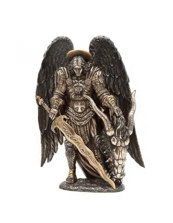 Archangel St Michael Bronze Statue by Derek W Frost