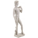 David by Michelangelo White Marble 10 Inch Statue