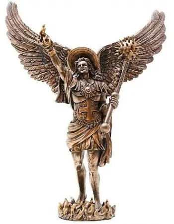 Archangel Uriel Bronze Resin Statue