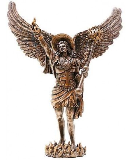 Archangel Uriel Bronze Resin Statue