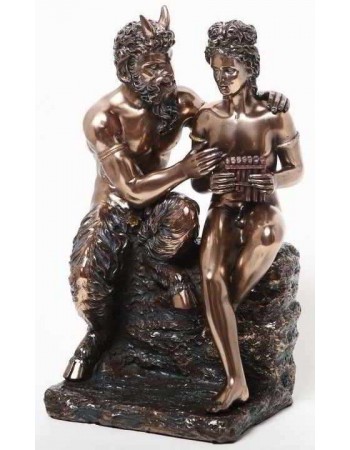 Pan and Daphne Greek Myth Statue