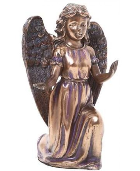 Adoring Angel Bronze Resin Statue