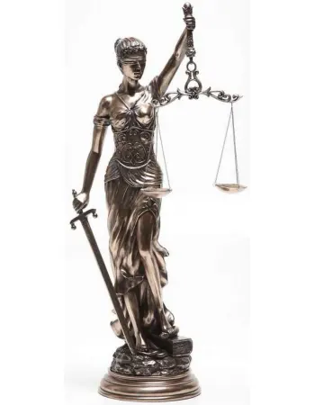 Lady Justice 31 Inch Statue in Bronze Resin
