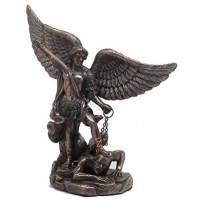 Archangel Michael 5 Inch Bronze Christian Statue